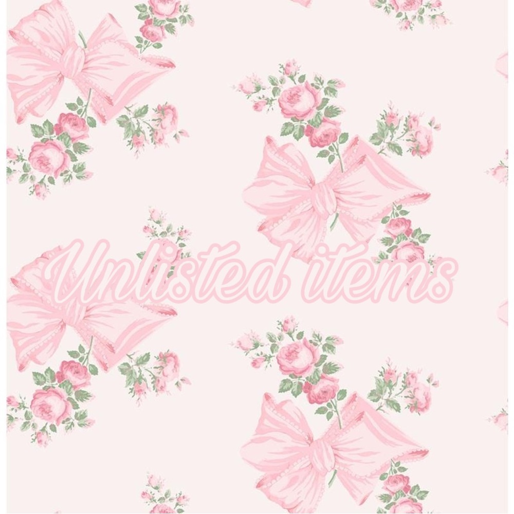 Floral and Bow Patterned Fabric